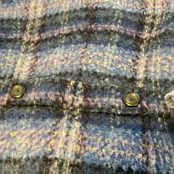 CHADWICKS 14T Windowpane Plaid Wool/Mohair Blend Peacoat Jacket - Picture 12 of 13
